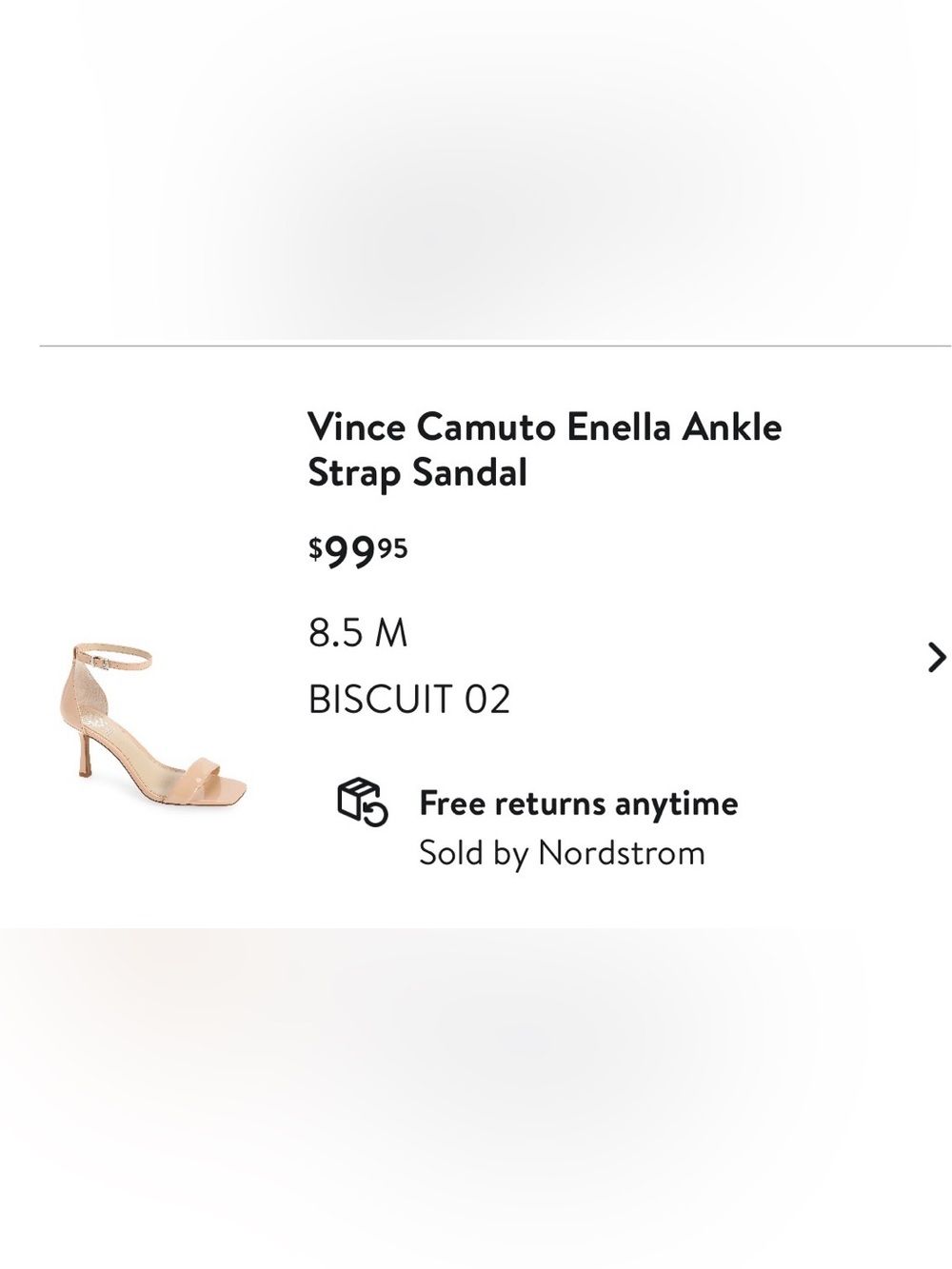 Vince Camuto Enella Ankle Strap Sandal - Biscuit